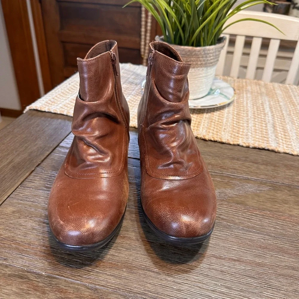 Romika Made‎ in Germany Distressed Leather Ankle Boots Comfort Size 41/ US 10